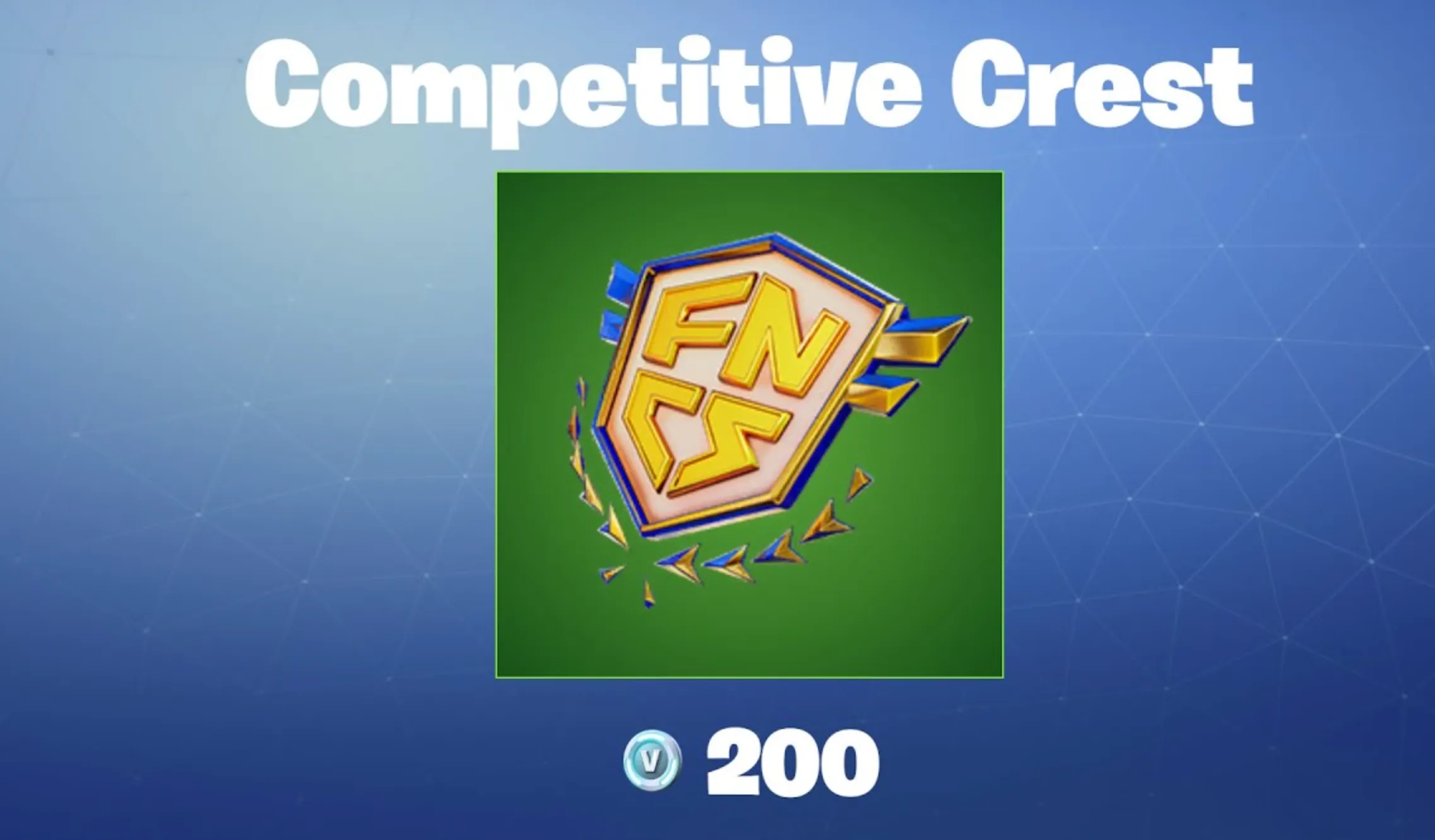 Competitive Crest fortnite